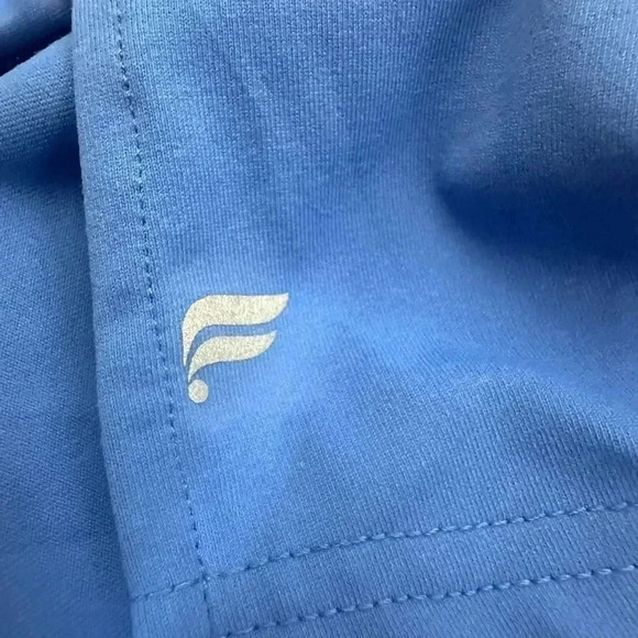 Fabletics blue long sleeve tie sleeve top size large - Picture 8 of 11